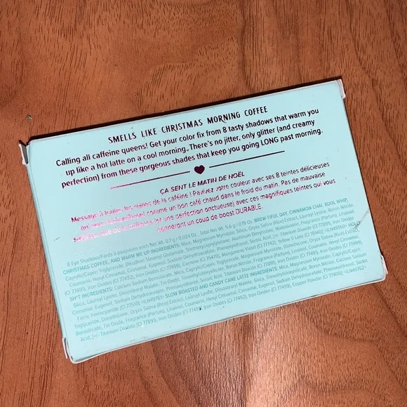 Brand New in Box Too Faced Christmas Coffee Travel Size Eyeshadow Palette